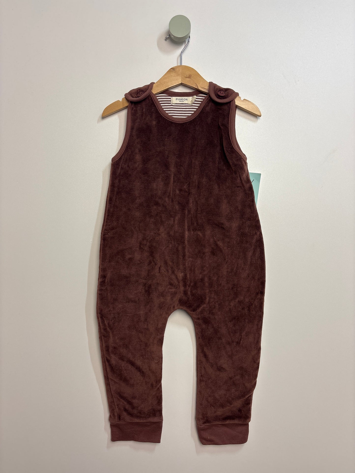 Warmer Baby Strampler Velour • 86 • pigeon organics