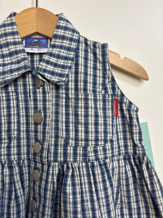 kariertes Vintage Kleid • 86 • topolino