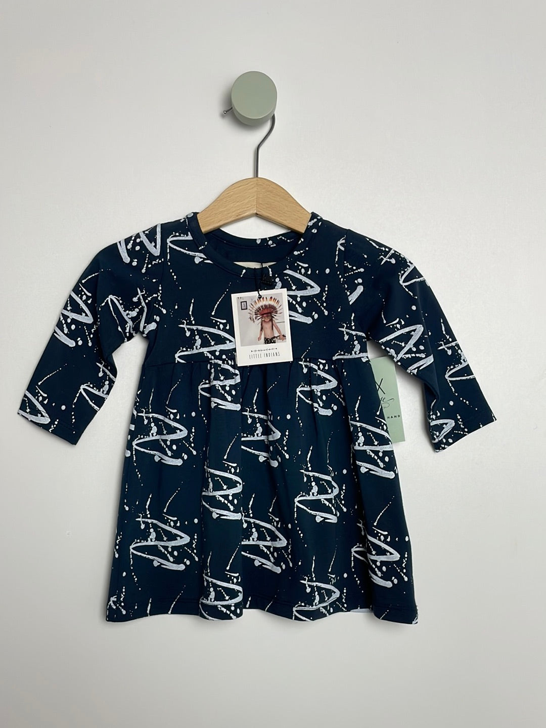 Jerseykleid Farbspritzer • 68 • little indians