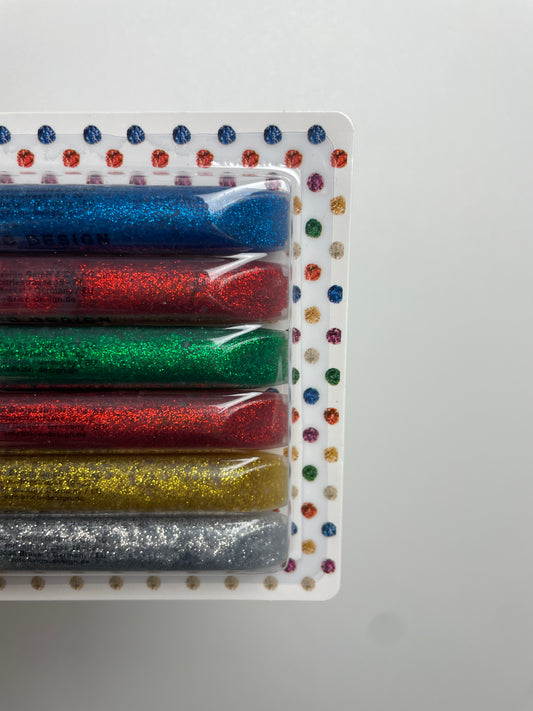 Glitzerkleber • 6 Tuben