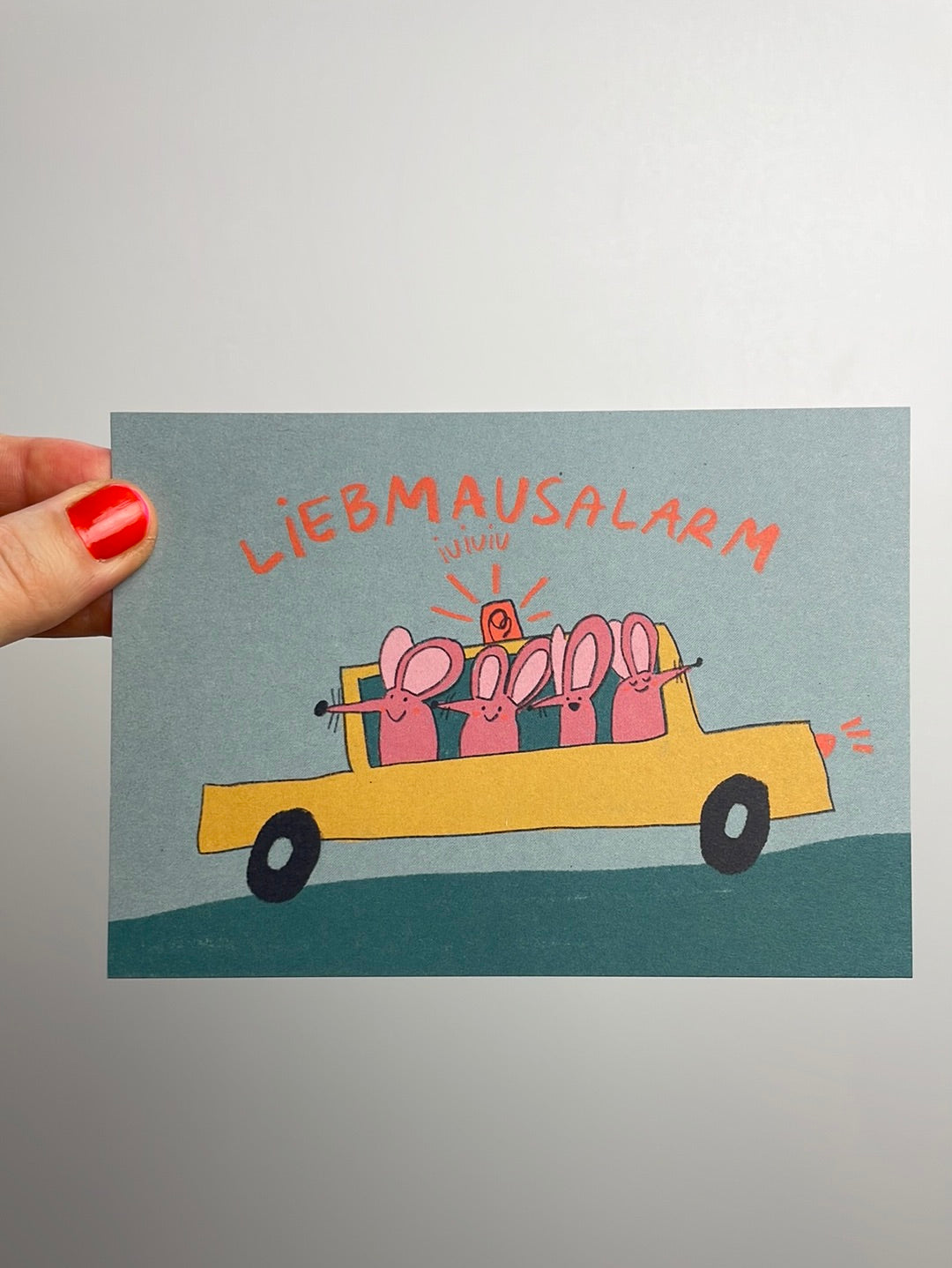 Liebmausalarm • Postkarte