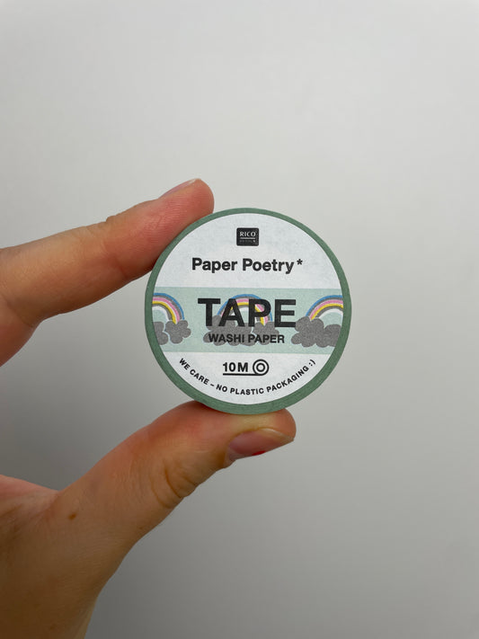 Paper Poetry Tape • Regenbogen irisierend • 15mm 10m Hot Foil