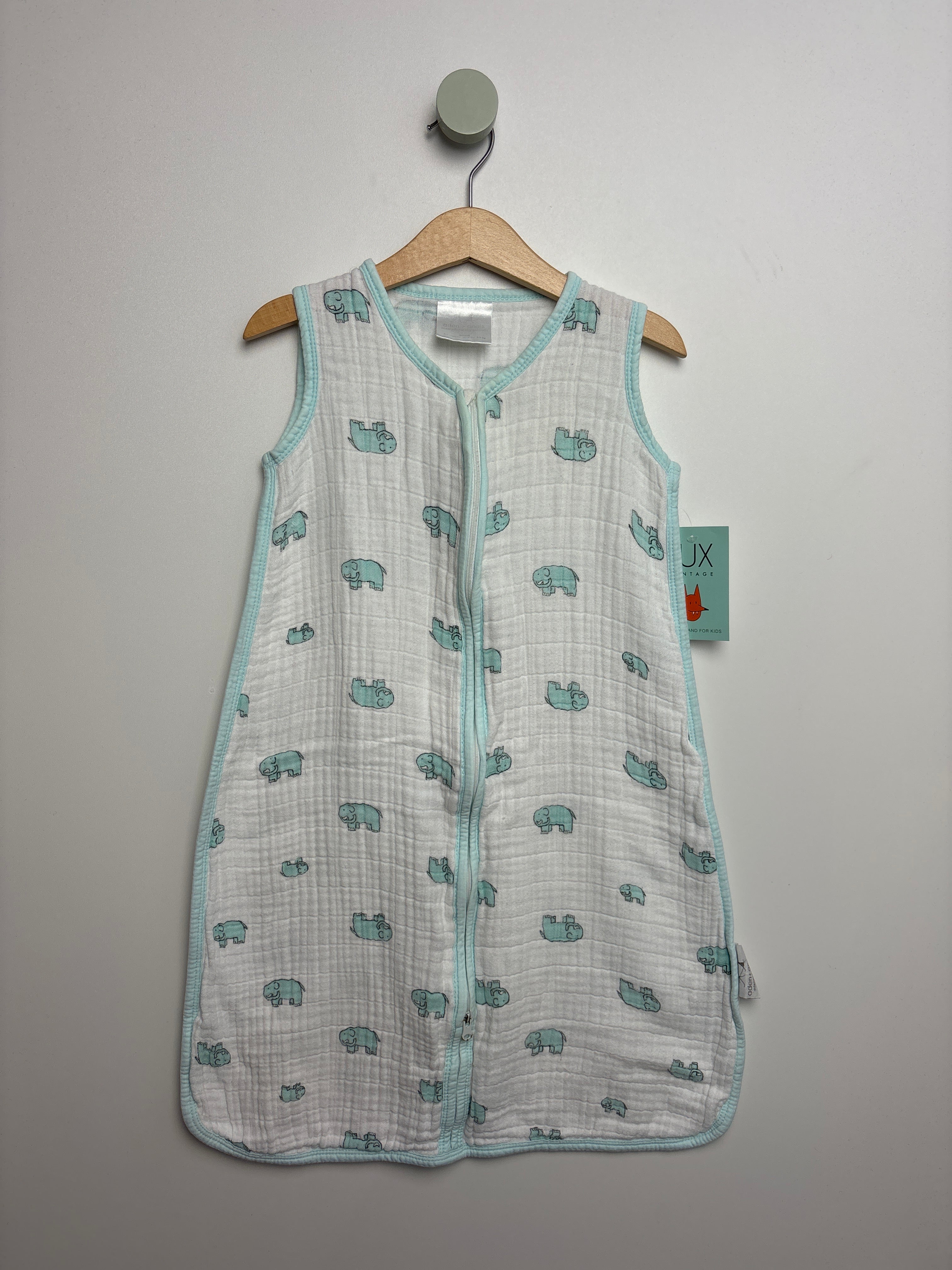 aden anais schlafsack größentabelle Musselin Schlafsack Elefanten • 70 cm • aden + anais – fUXvintage