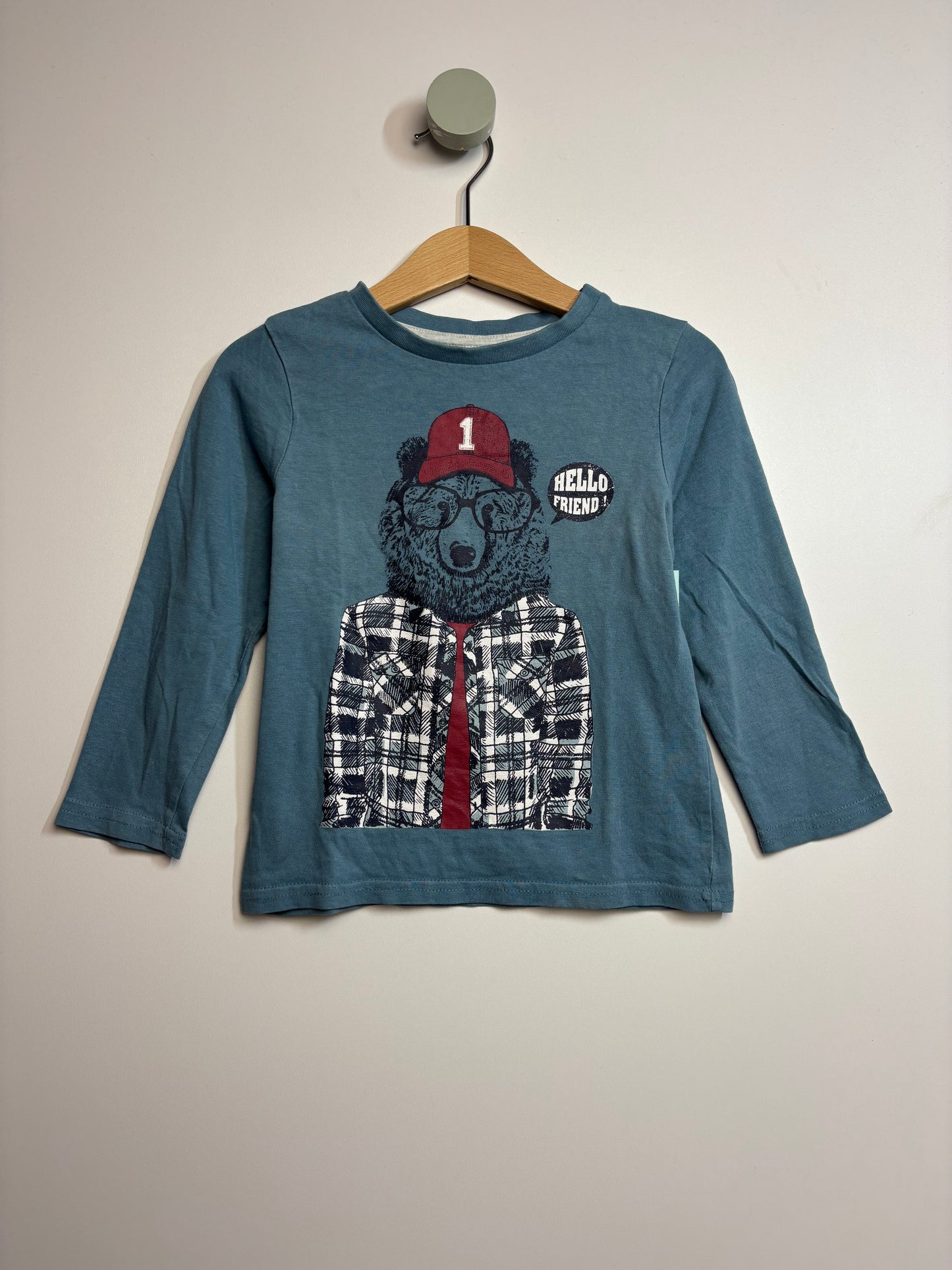 Langarmshirt Bär • 98 • vertbaudet