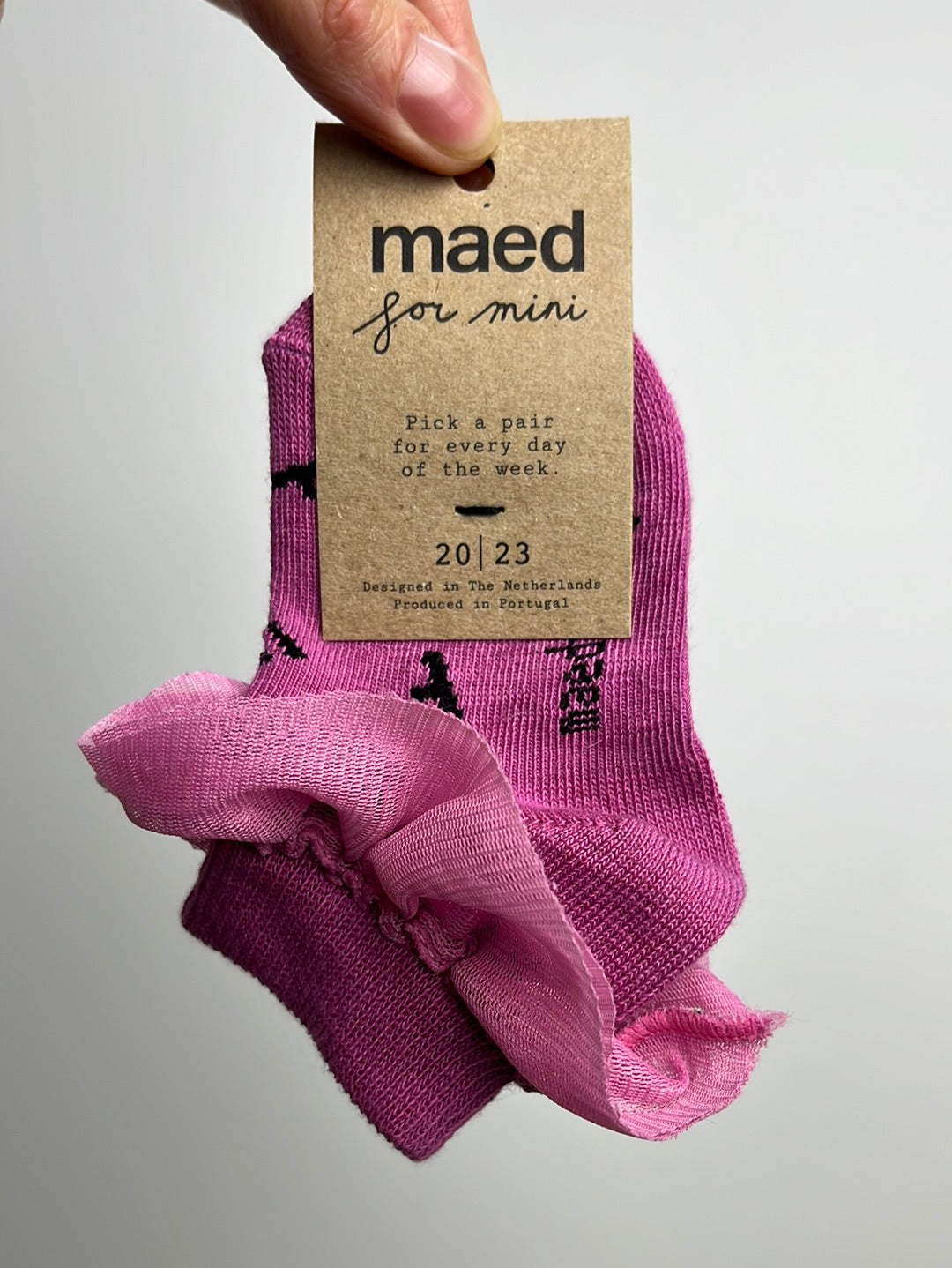 Socken mit Rüschen - Schuh 20 - maed