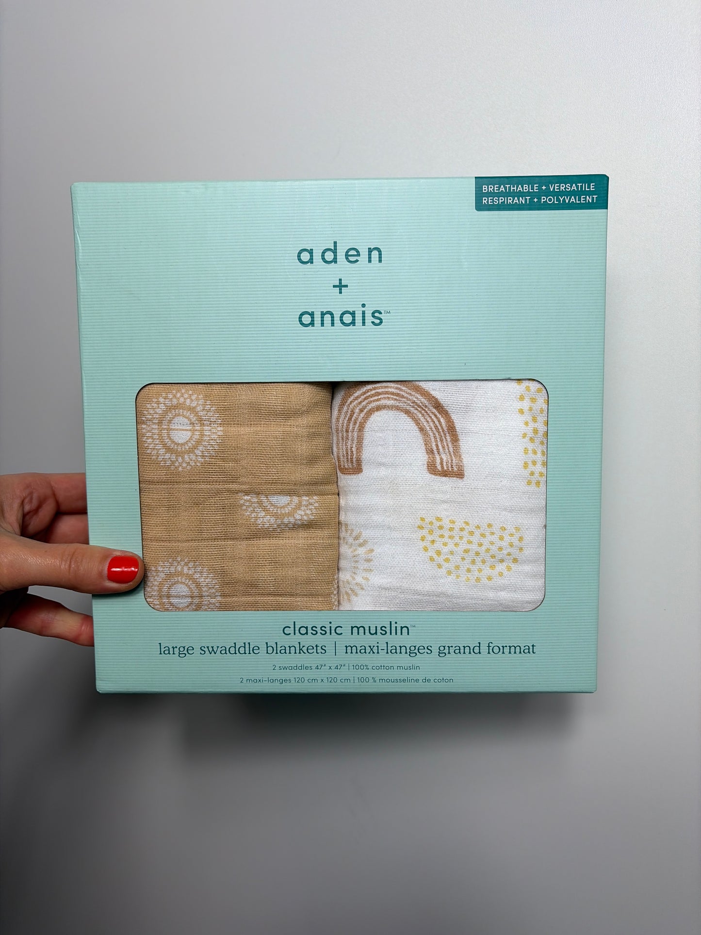 MUSSELINTÜCHER 2ER SET • 120 x 120 • ADEN + ANAIS