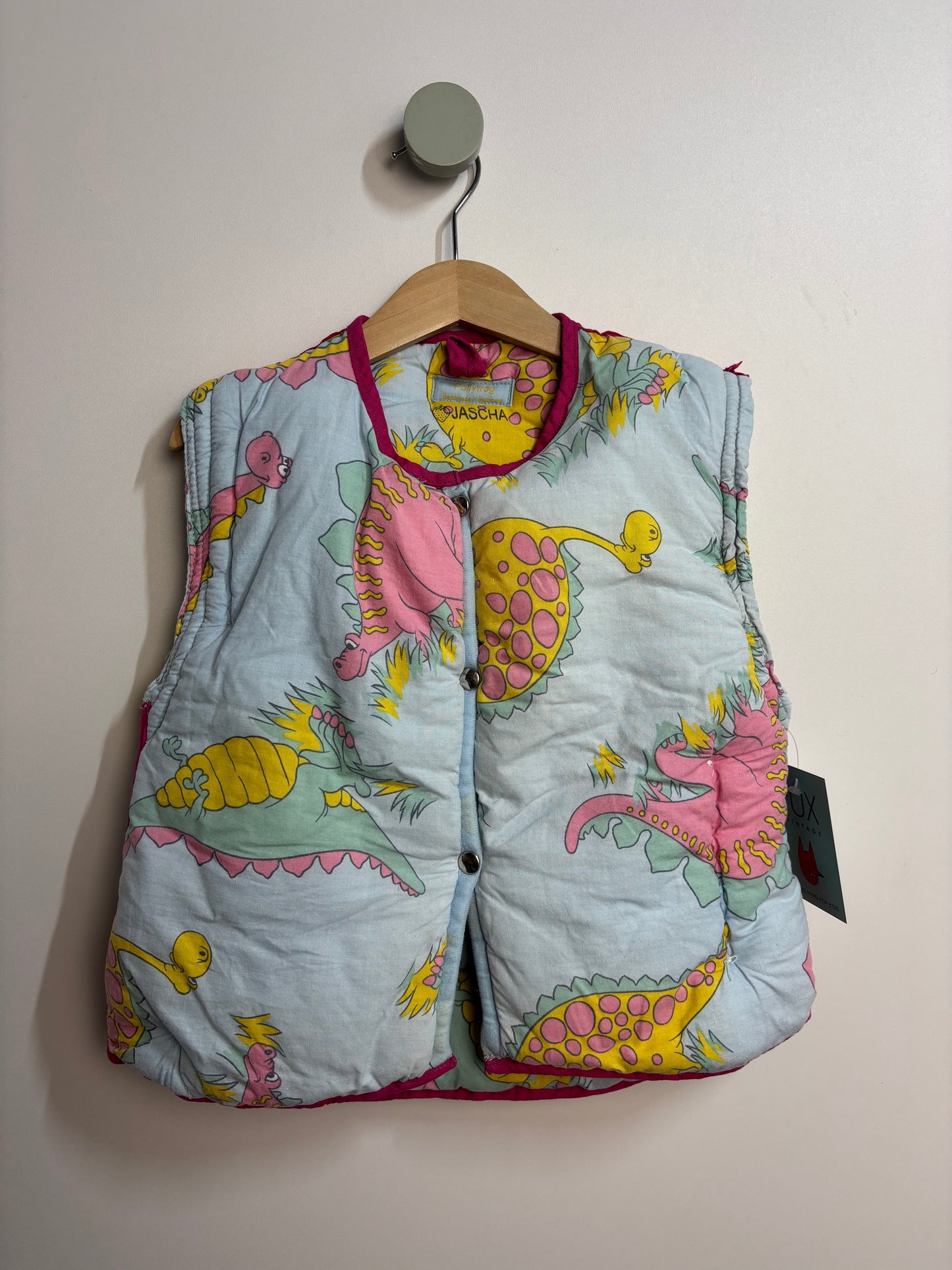 Wattierte Weste Dinos • 98 • handmade