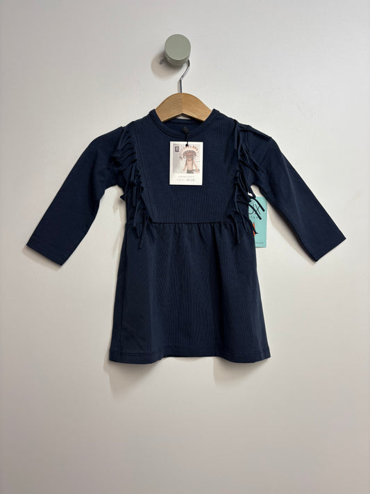 Jersey Kleid mit Fransen • 74 • little indians