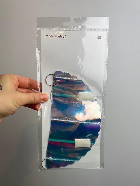 Wabenball irisierend 19cm