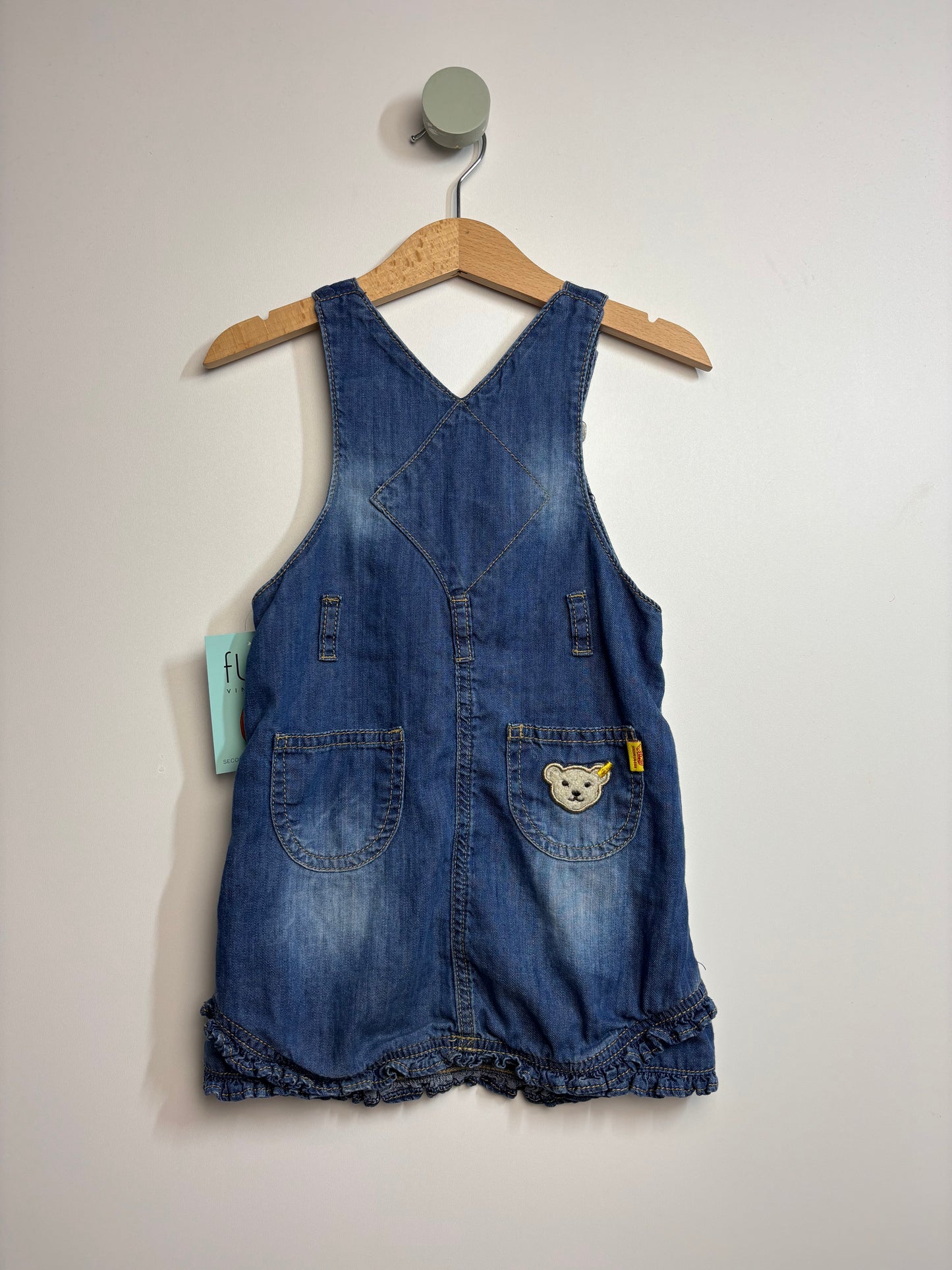 Jeans Latzkleid • 92 • steiff