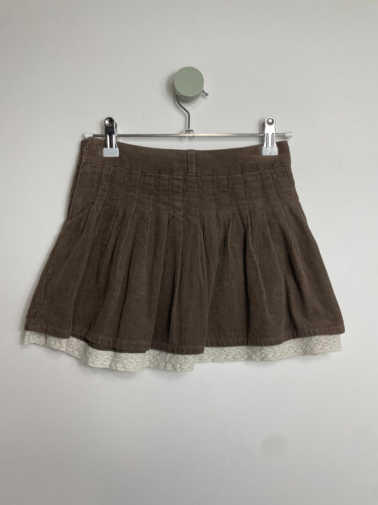 Cordrock mit Spitzenborte • 110 • benetton