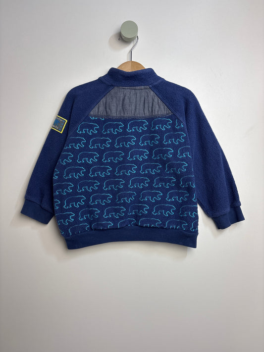 Baumwoll Fleecejacke • 92 • green cotton