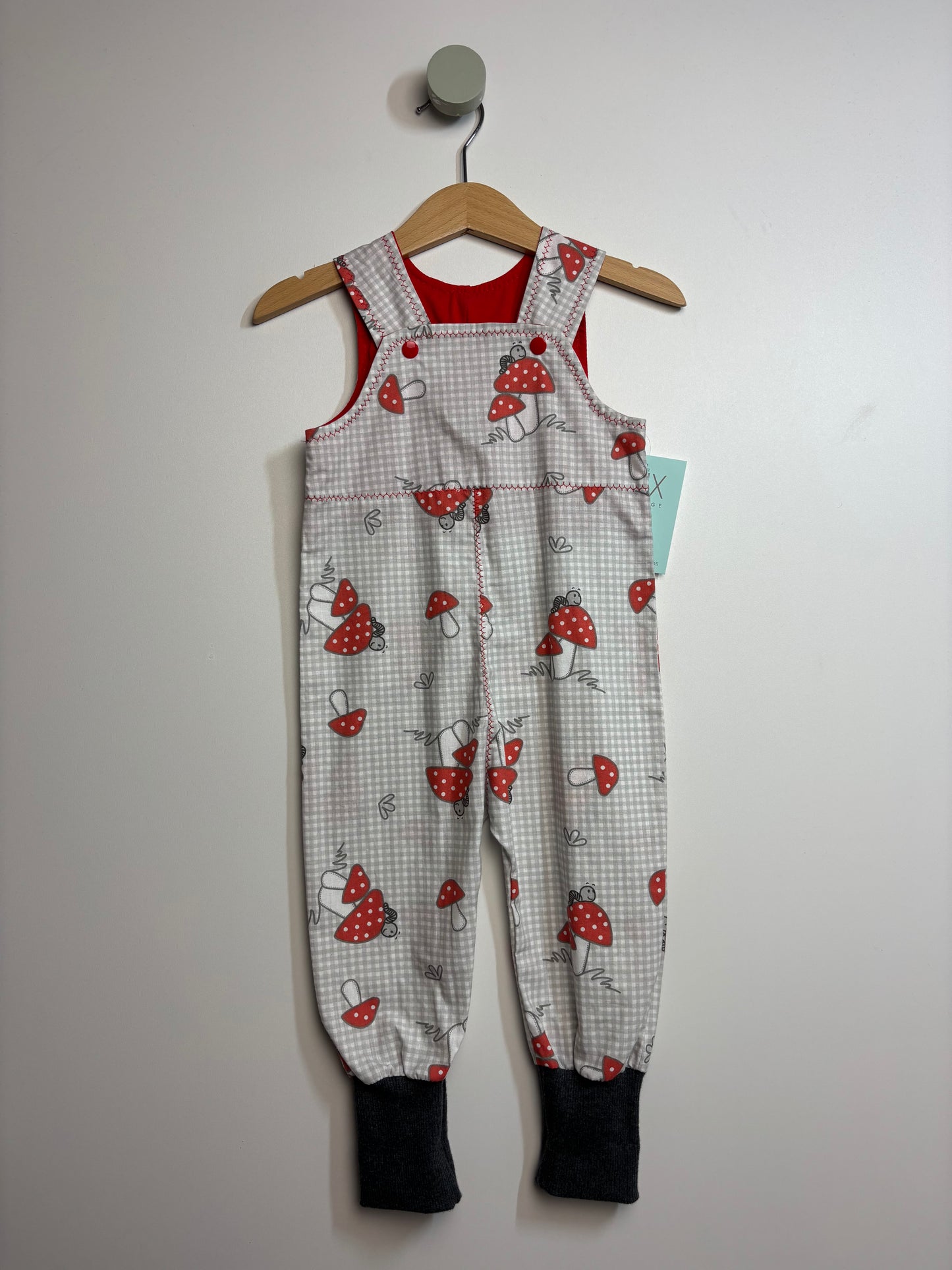 Latzhose Pilze • 74 • handmade