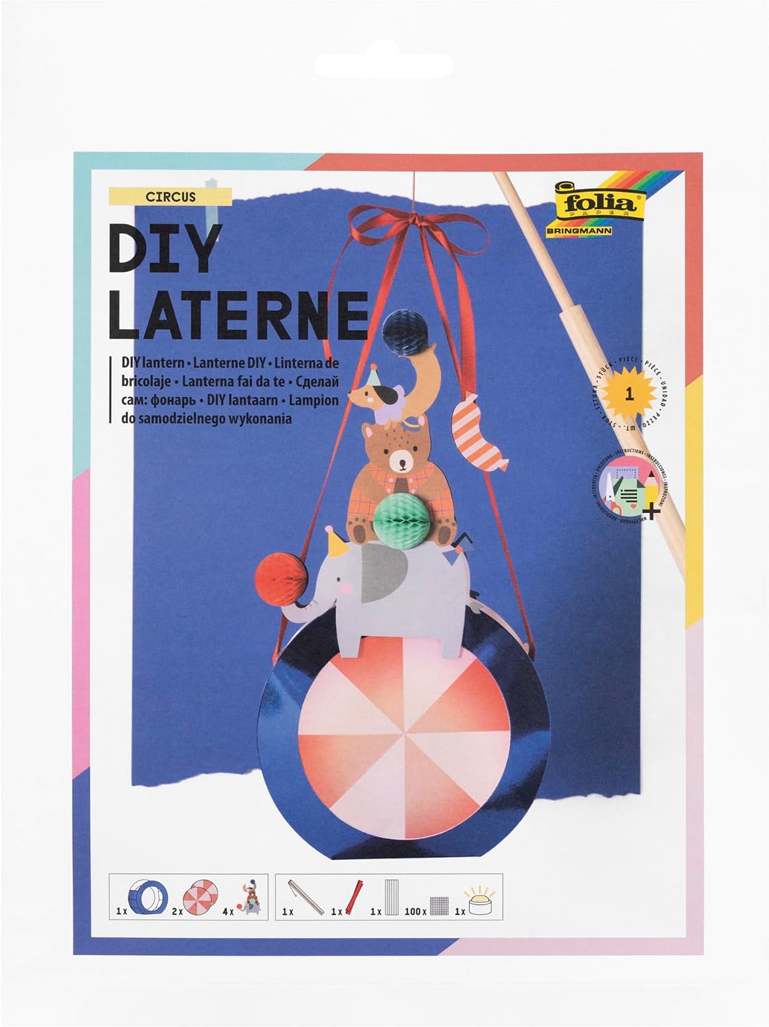 FOLIA • BASTELSET LATERNE • ZIRKUS