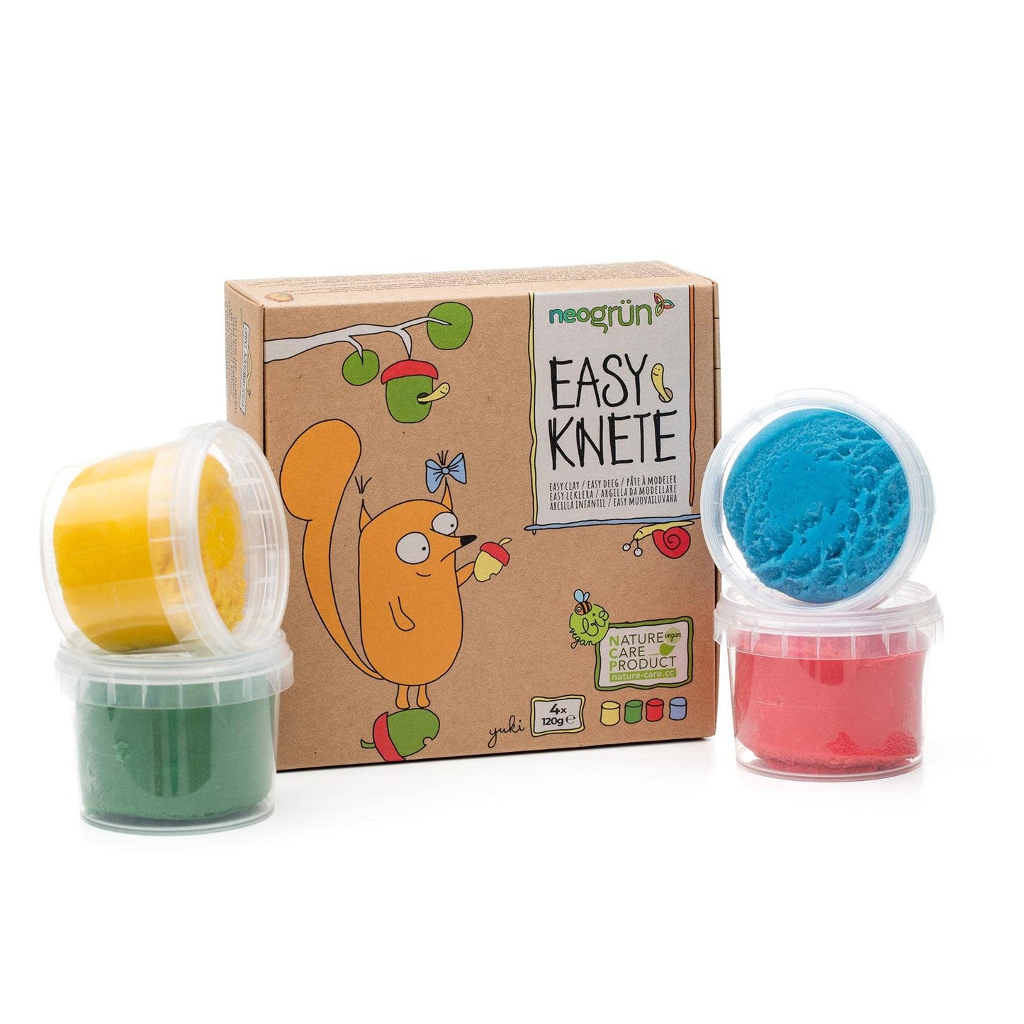 Bio-Easy-Knete vegan • 4er Set • Yuki