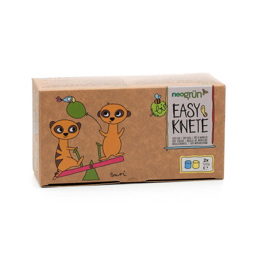 Bio-Easy-Knete vegan • 2er Set • Blau & Gelb