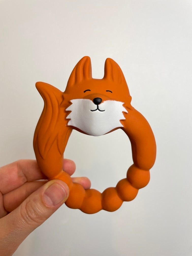 Beißring • Fuchs • dunkles orange