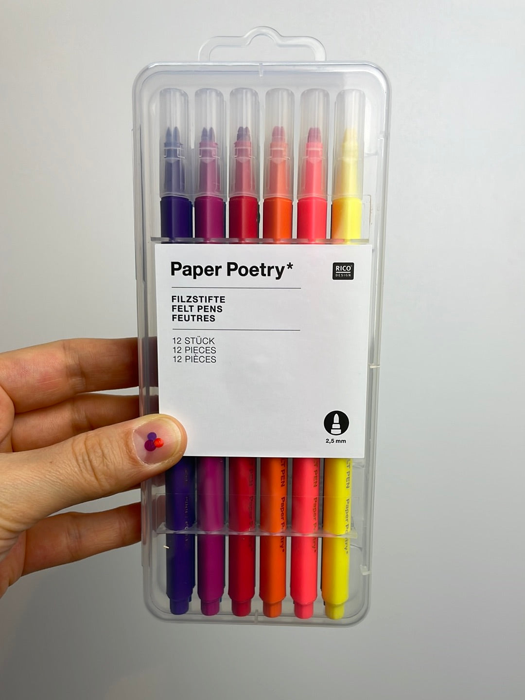 Paper Poetry Filzstifte 2,5mm 12 Stück