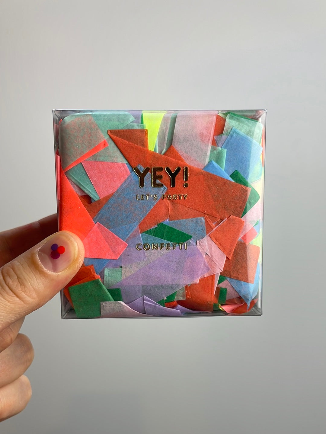 YEY! Konfetti multicolor rechteckig