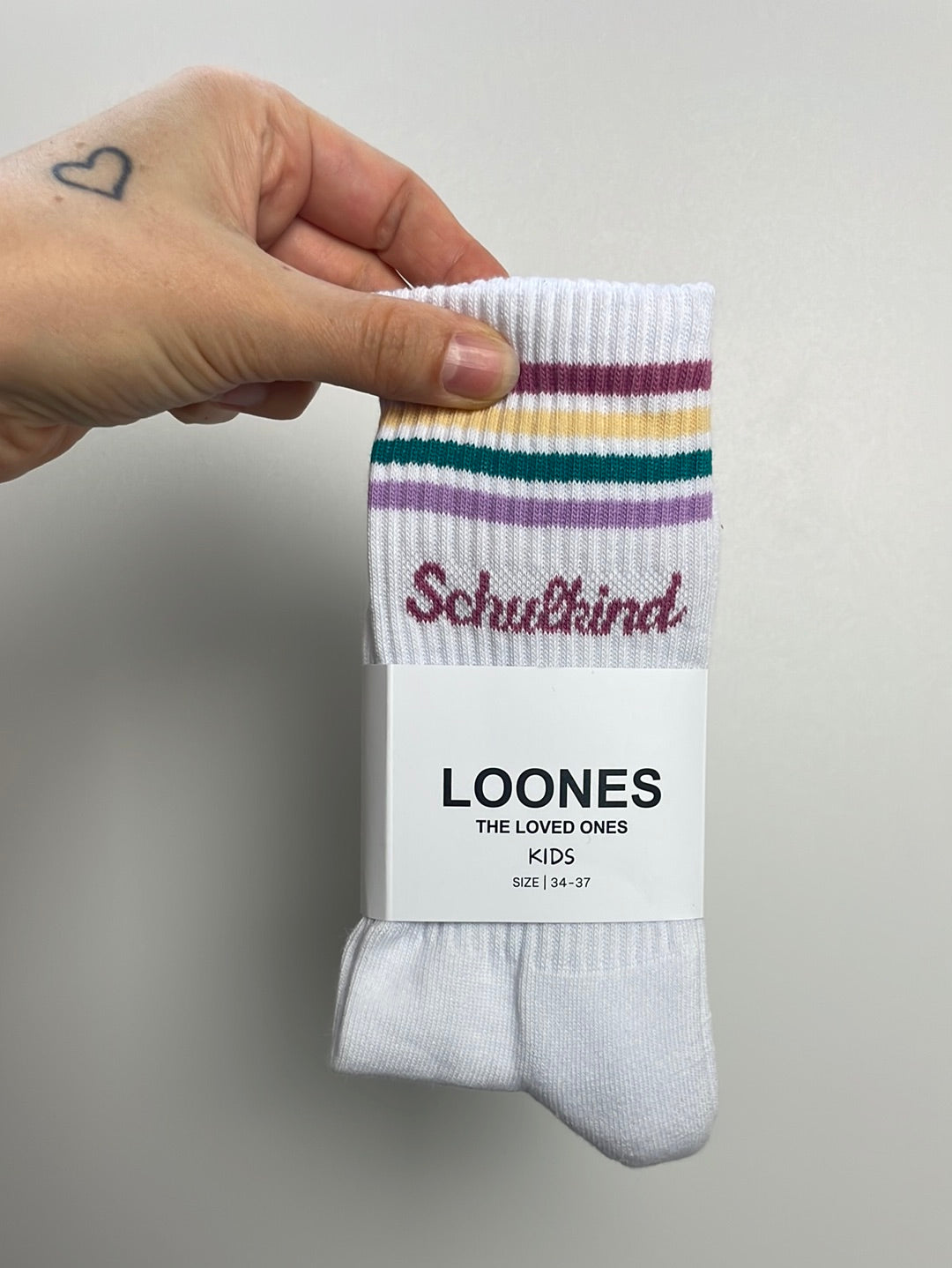 Socken Kids Schulkind • Pflaume