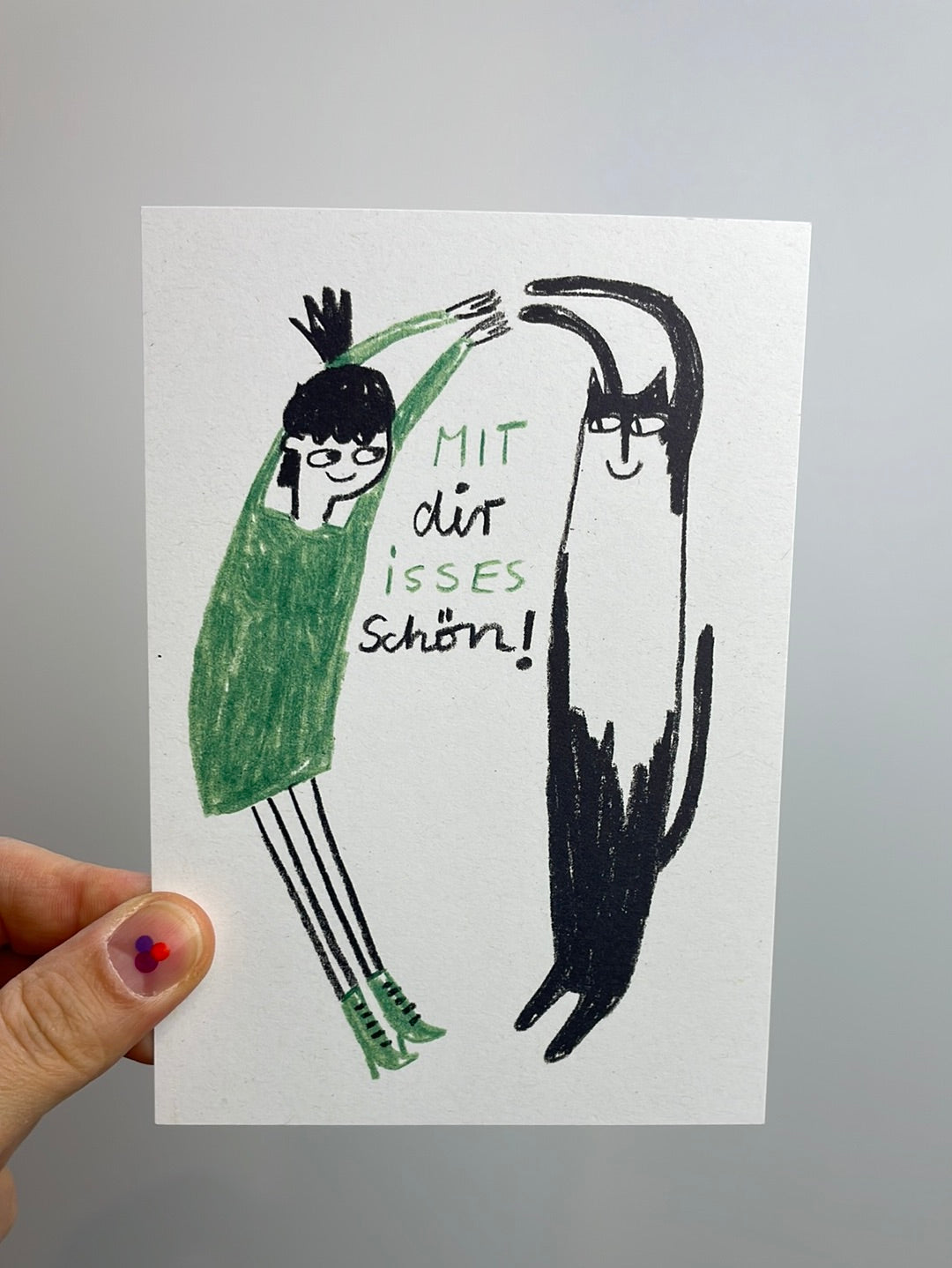 Mit dir isses schön! • Postkarte