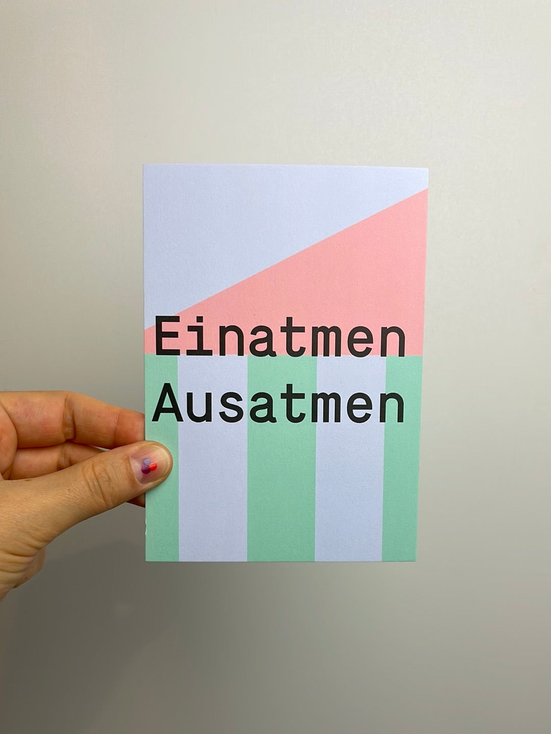 Einatmen Ausatmen • Postkarte