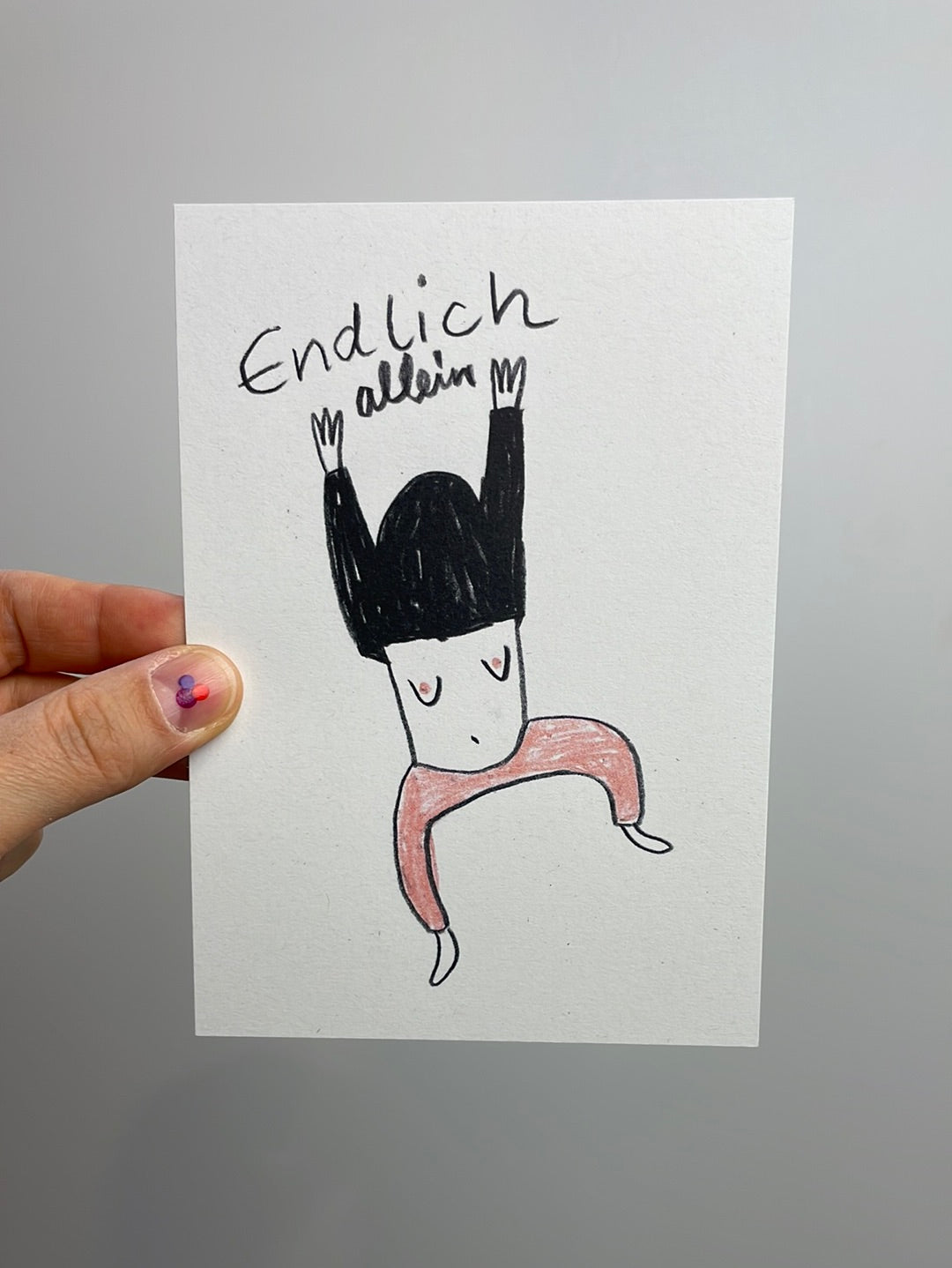 Endlich allein • Postkarte