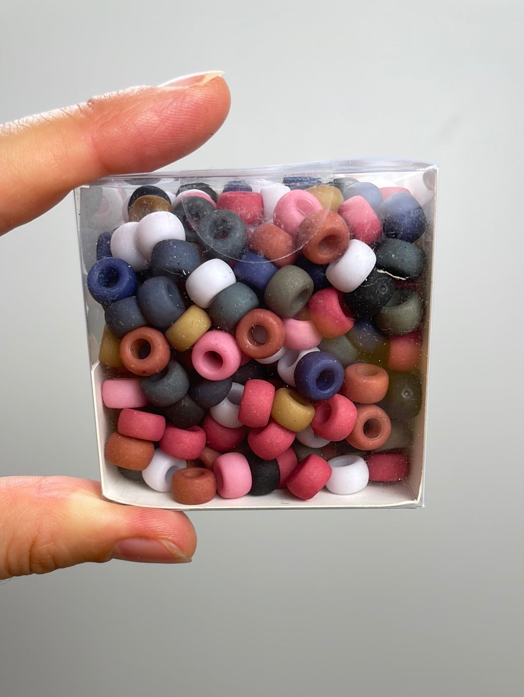 itoshii - Ponii Beads matt Erdfarben dunkel 9x6mm 400 Stück