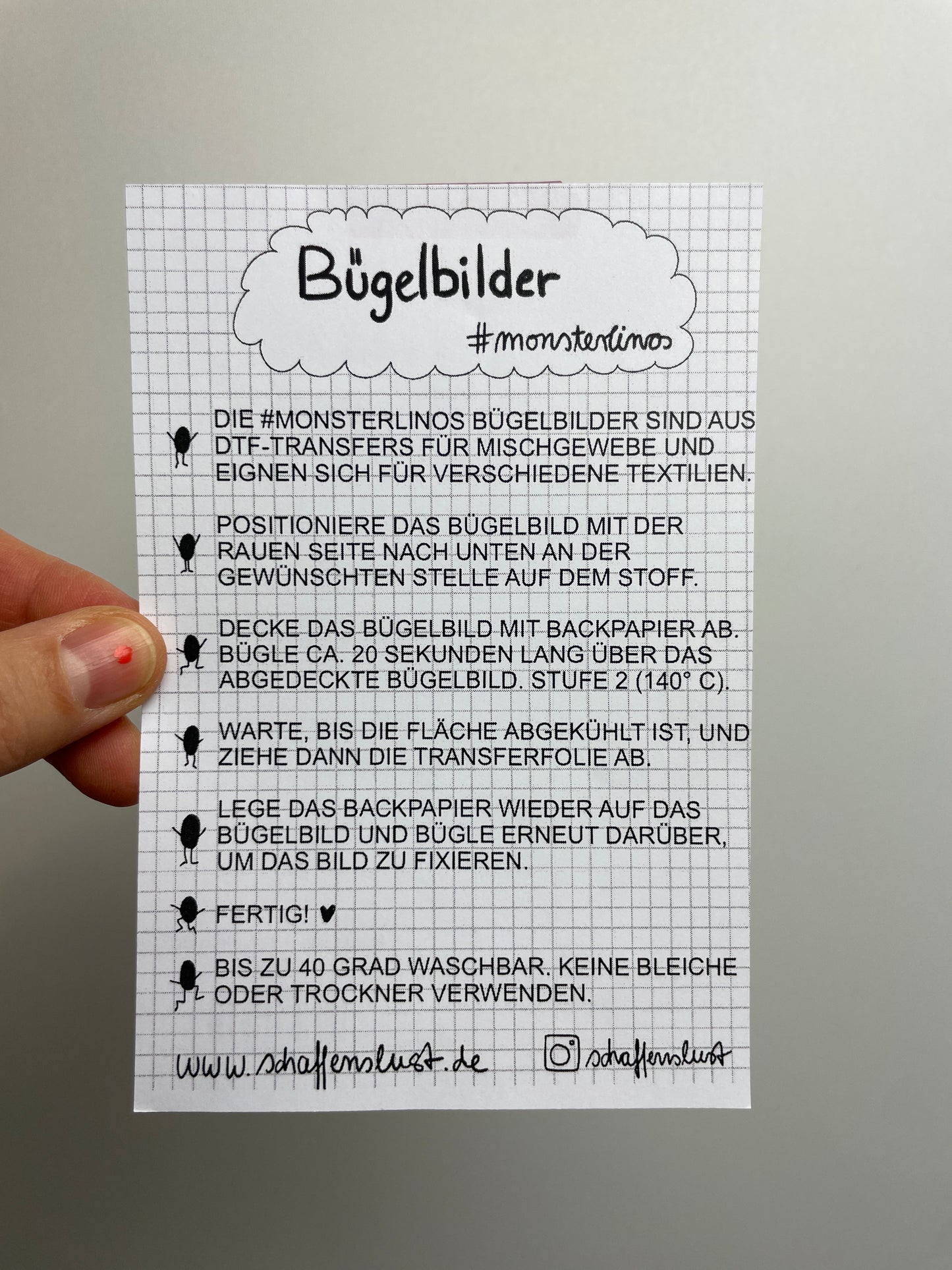 Bügelbilder • Schaffenslust