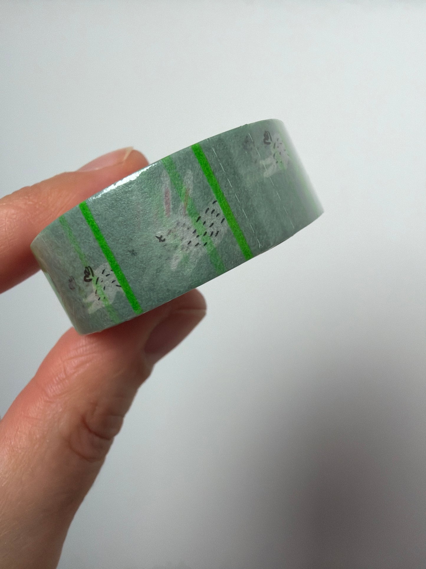 PAPER POETRY • TAPE BUNNY HOP MINT •  1,5CM 10M