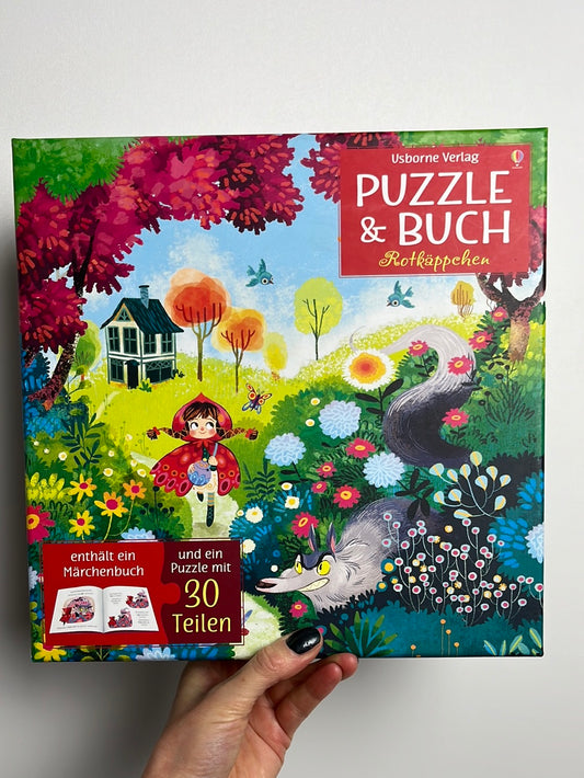 Puzzle und Buch Rotkäppchen - usborne