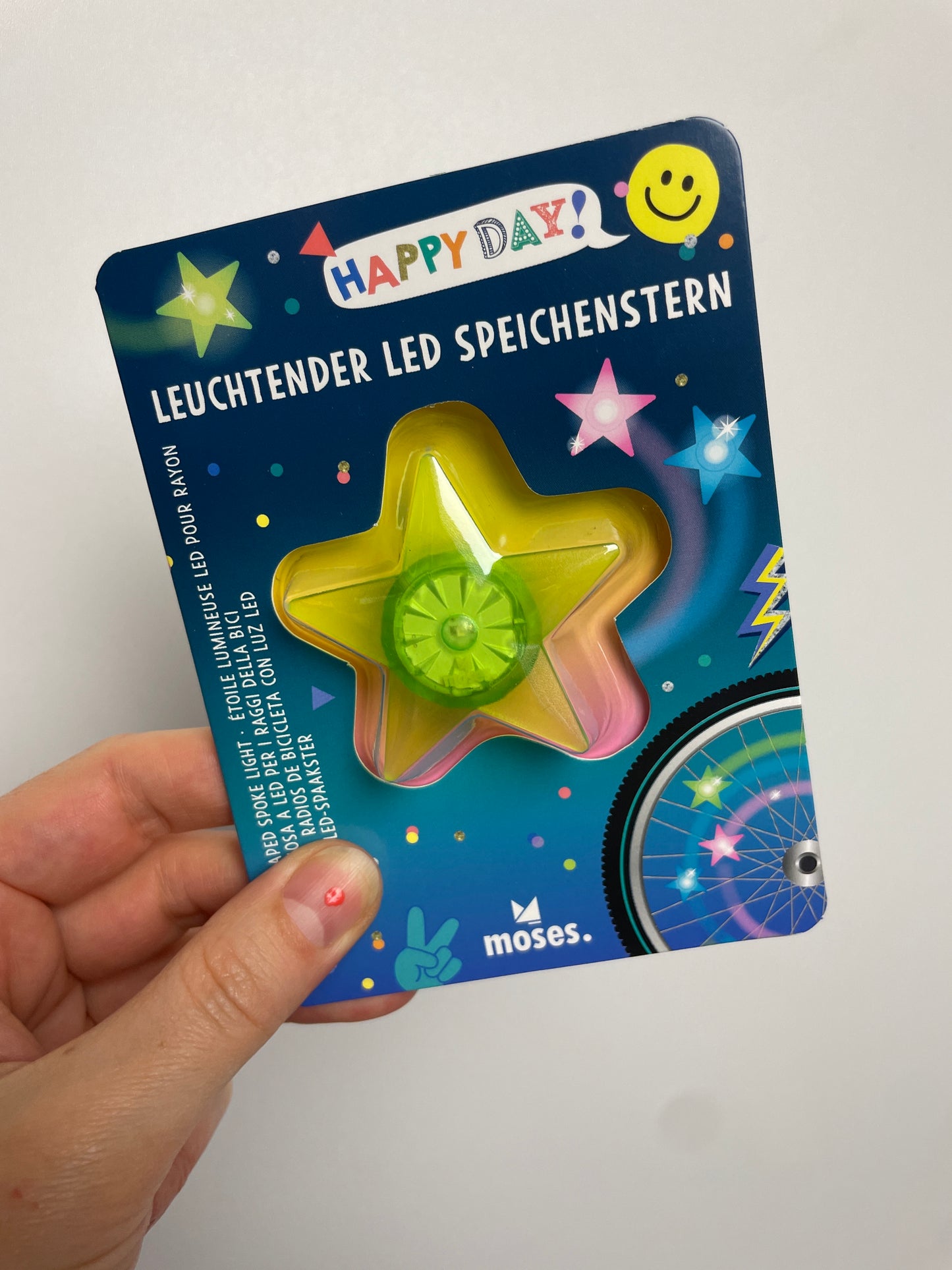 Happy Day • Leuchtender LED Speichenstern