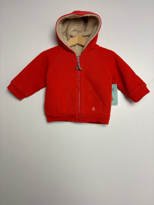 Kapuzenjacke mit Teddyfutter • 68 • petit bateau