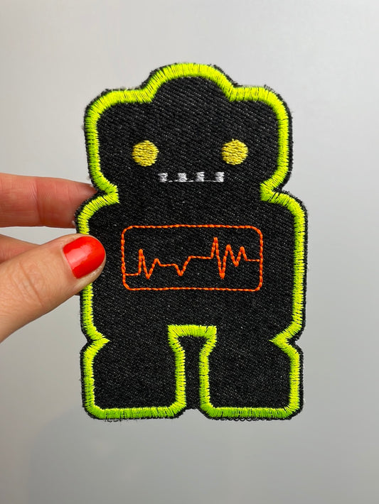 Patch • Roboter schwarz/gelb