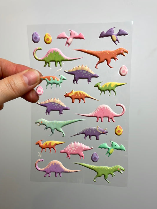 Paper Poetry • Puffy Sticker • Dinosaurier