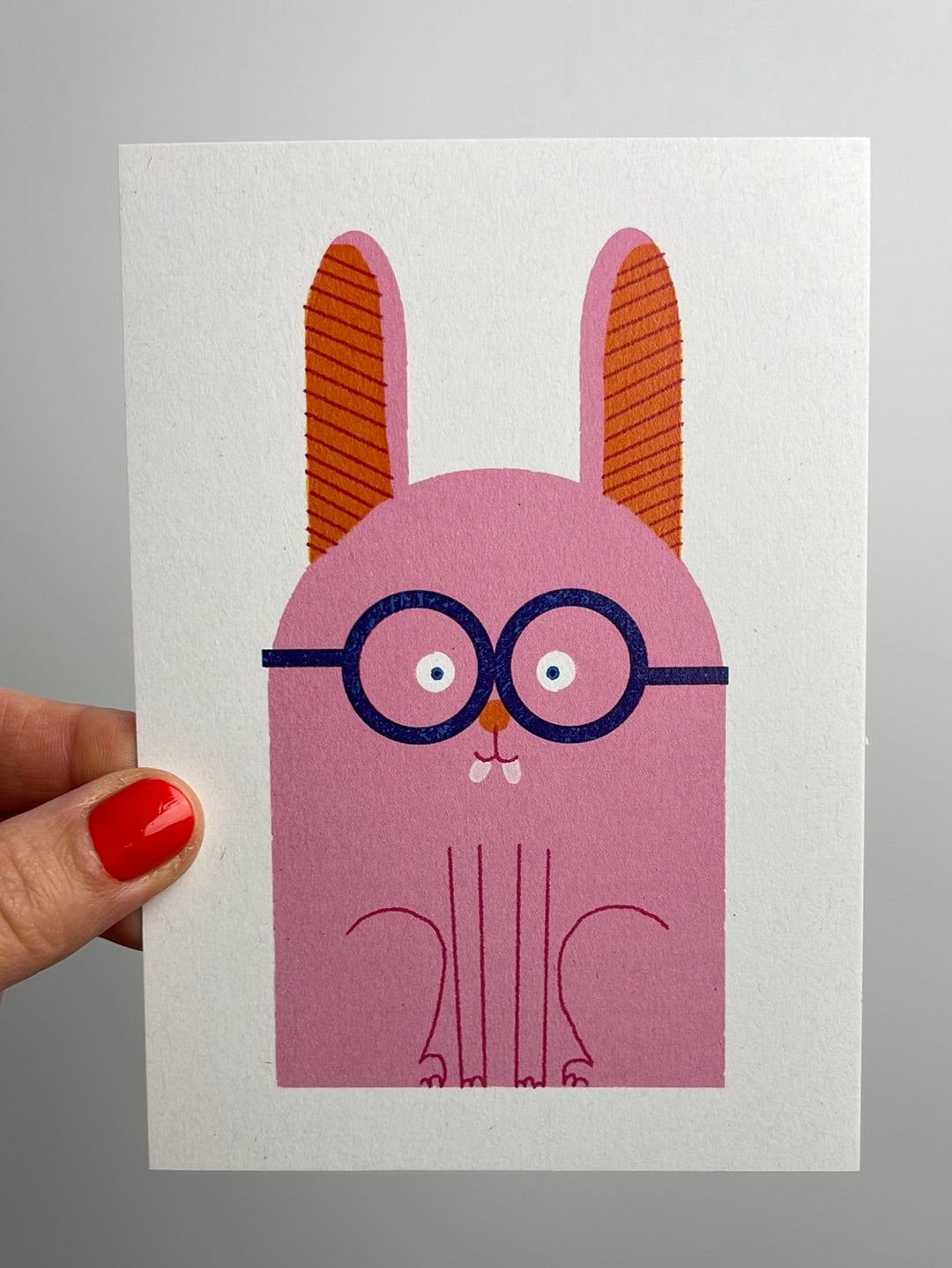 hase mit brille • Postkarte