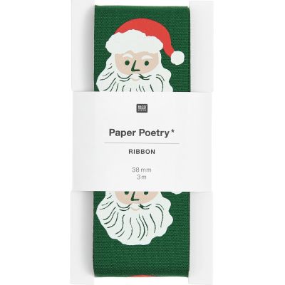 PAPER POETRY • TAFTBAND WEIHNACHTSMANN • 38MM x 3M