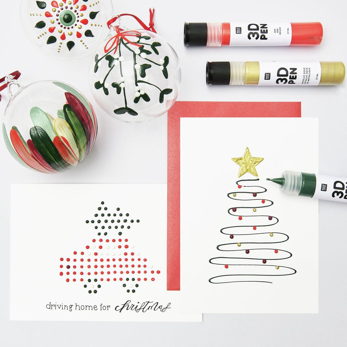 3D PEN • SET WEIHNACHTEN • 6 x 27 ML