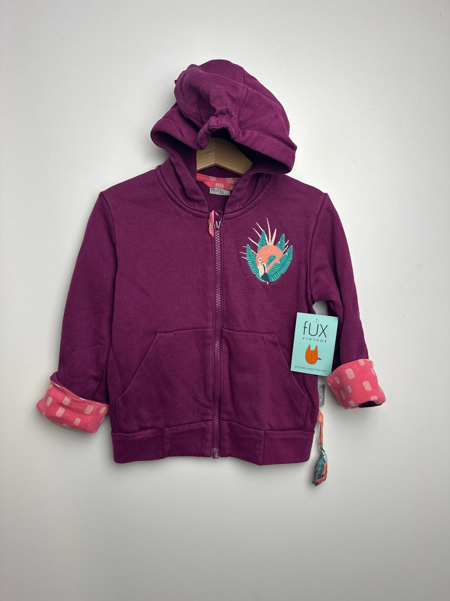 Hoodiejacke Flamingo • 98 • sigikid