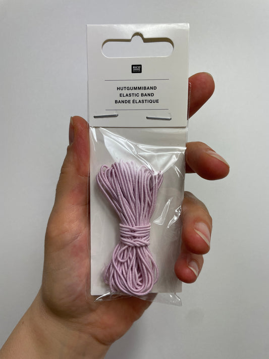 Hutgummiband Pastell • 1mm x 5m
