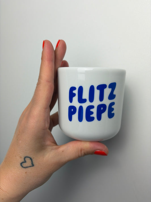 FLITZPIEPE BECHER • BLAU