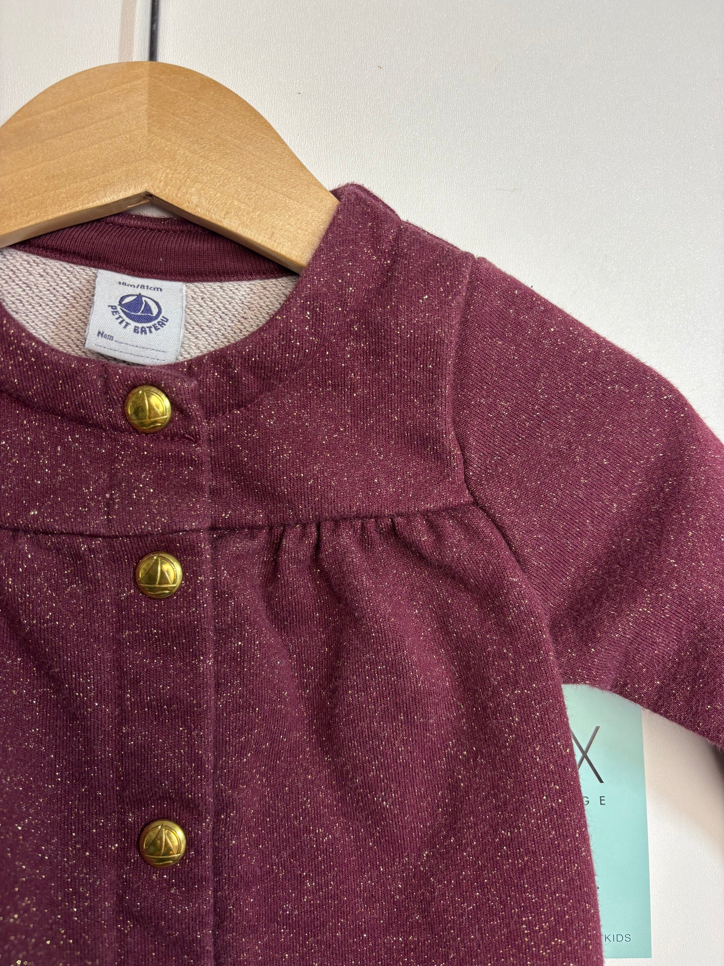 Sweatjacke Glitzer • 74 • petit bateau