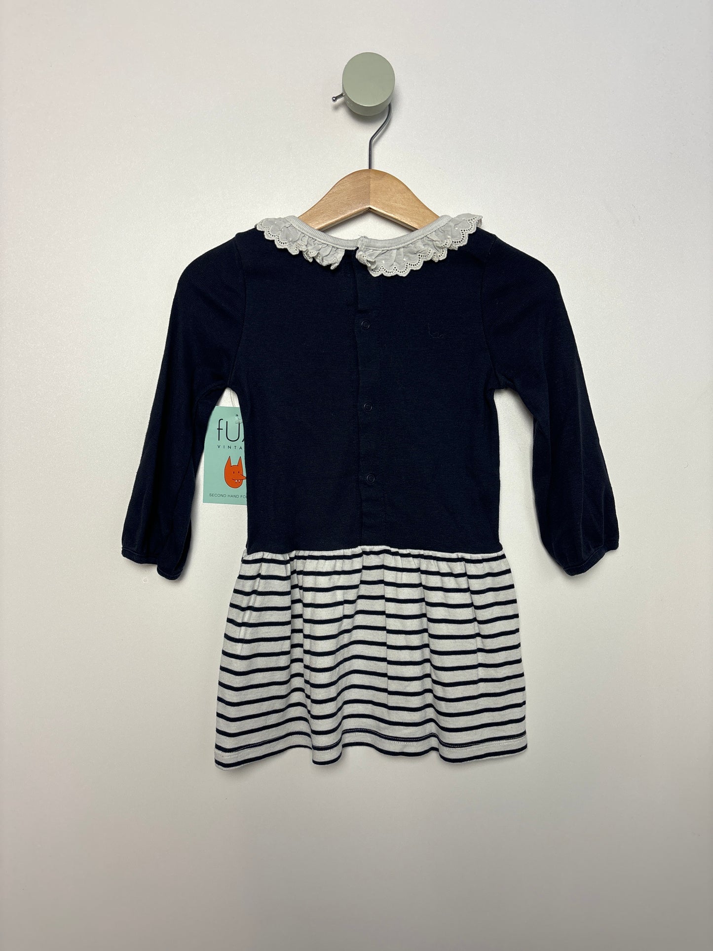 Jerseykleid mit Rüschenkragen• 80 • petit bateau