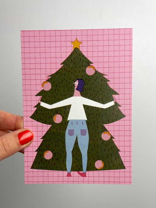 christmas tree • Postkarte