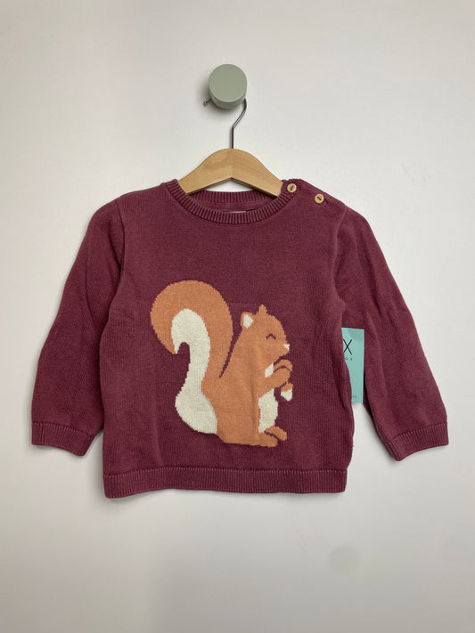 Pullover Eichhörnchen • 86 • h&m