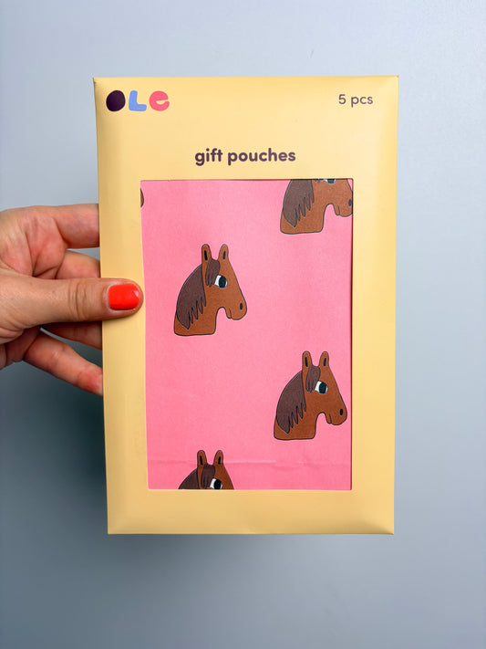 BLOCKBODENBEUTEL • HORSES • 5ER SET