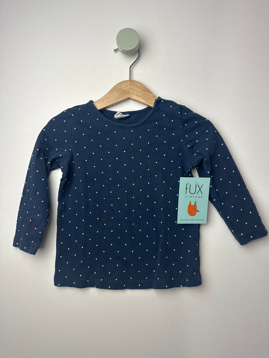 LANGARMSHIRT PÜNKTCHEN • 80 • H&M