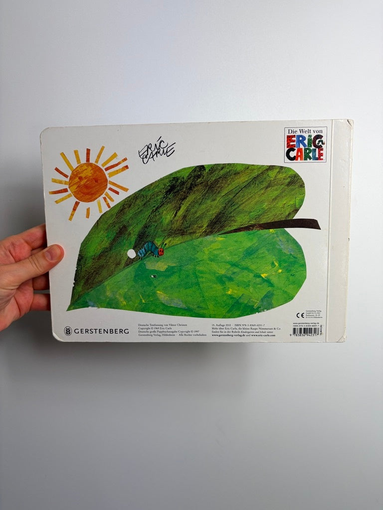 PAPPBUCH • DIE KLEINE RAUPE NIMMERSATT • GERSTENBERG