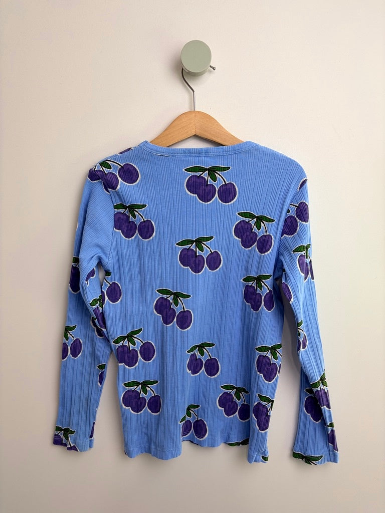 LANGARMSHIRT PFLAUMEN • 128 • MINI RODINI