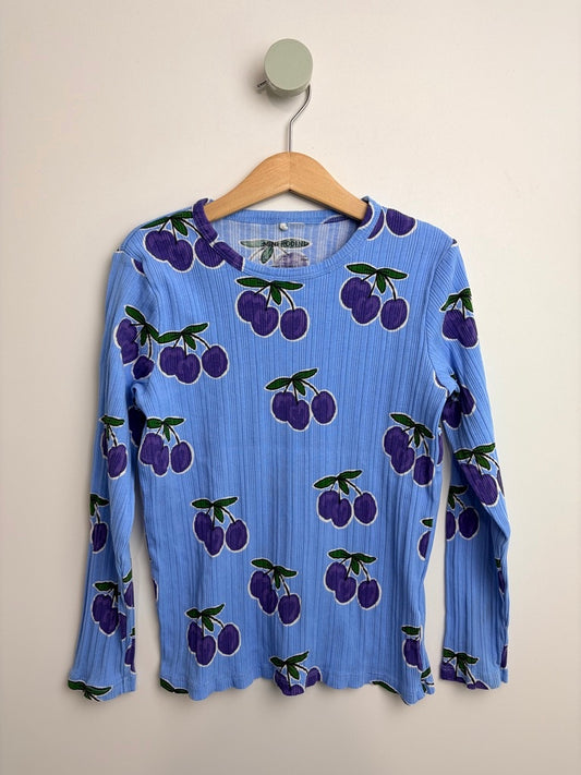 LANGARMSHIRT PFLAUMEN • 128 • MINI RODINI